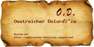 Oestreicher Doloróza névjegykártya